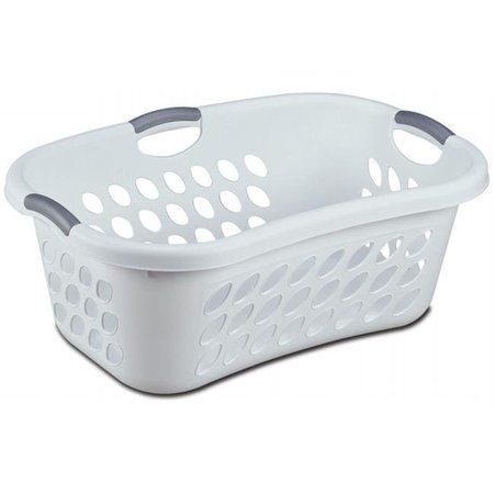 STERILITE CORPORATION Sterilite White Hip Holder Laundry Basket 12108006 12108006